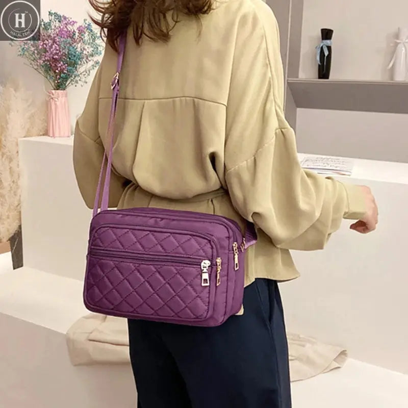 Fashion Women Shoulder Messenger Bag Waterproof Nylon Crossbody Bag Female Large Capacity Casual Travek Handbags Purse Bags HALALZEN