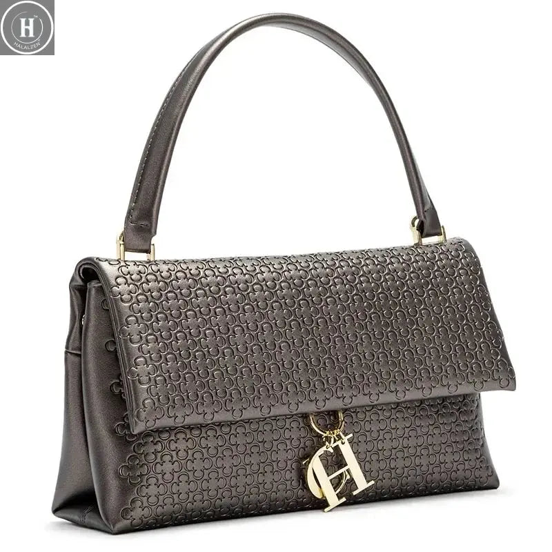 CH Women's Shoulder Bag Detachable Chain Light Luxury Underarm Bag Fashion Simple Large Capacity Solid Color Shoulder Strap HALALZEN