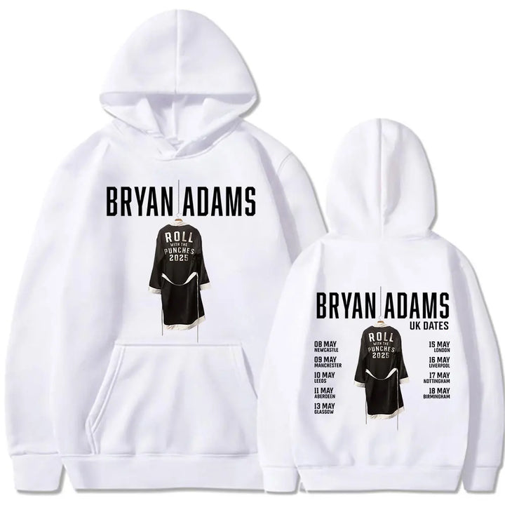 BRYAN ADAMS ROLL WITH THE PUNCHES TOUR 2025 Hoodies Men's Women Clothing Fashion Hip Hop Sweatshirts Oversized Pullovers Hoodie