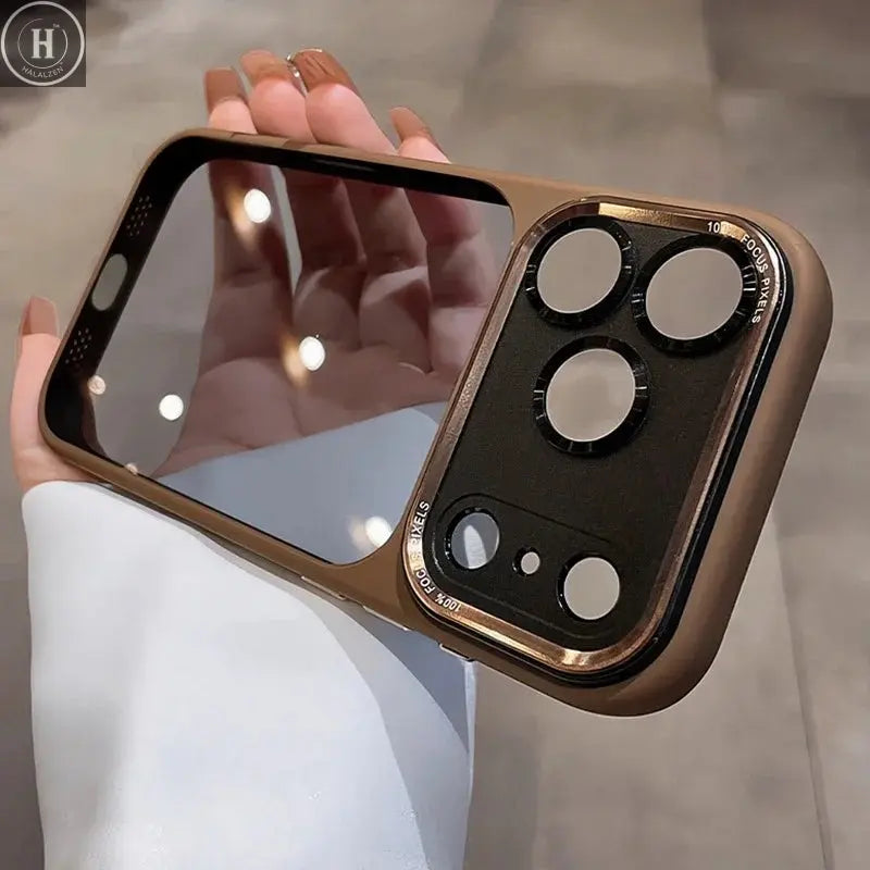 Luxury Transparent Phone Case for iPhone 11 12 13 14 15 16 17 Pro Max Plus Air Clear Protection Shockproof Bumper Cover Halalzen UK