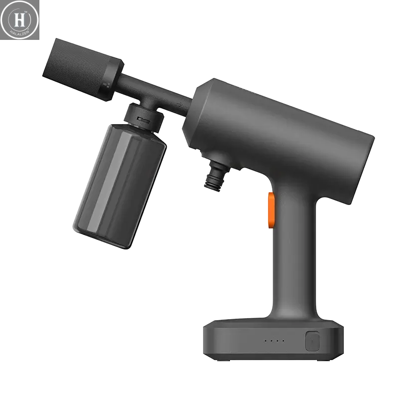 Wireless Car Washer 2: Cordless Design, 1.5MPa Pressure, 160L/h Flow Water, 3 Spray Modes, 2000mAh Battery, 6m Hose HALALZEN