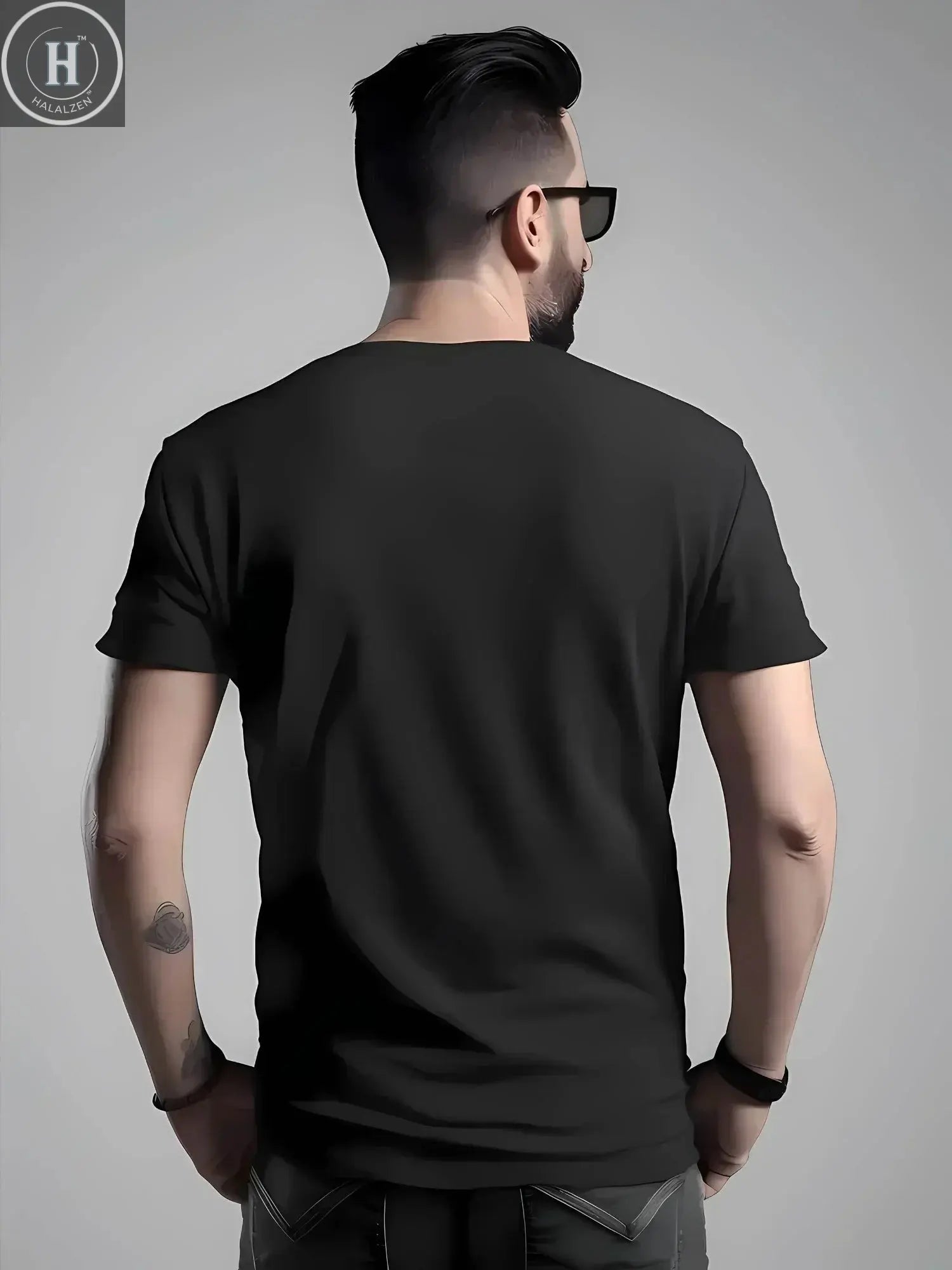 Summer 2025 New Brand Luxury Letter Pattern Printed Men's 100% Pure Cotton Short Sleeve Round Neck T-shirt HALALZEN