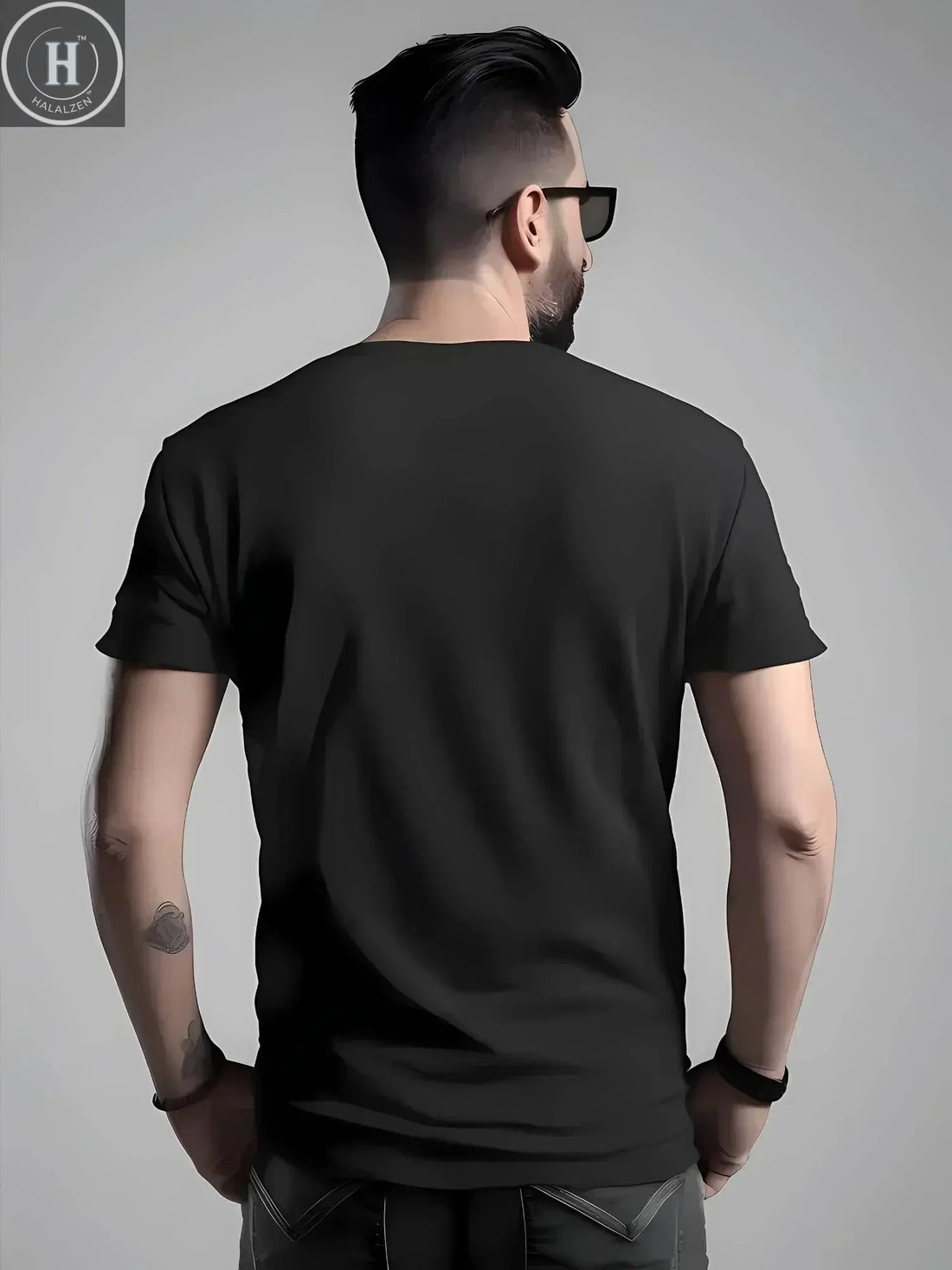 Summer 2025 New Brand Luxury Letter Pattern Printed Men's 100% Pure Cotton Short Sleeve Round Neck T-shirt HALALZEN