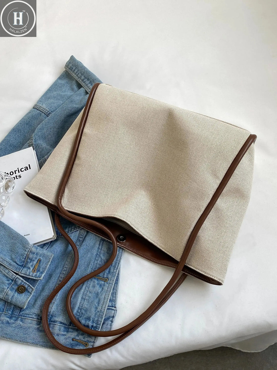 1 Piece Ladies Large Capacity Shoulder Tote Bag fashion Commuter Women's Bag Suitable for Mommy Daily HALALZEN