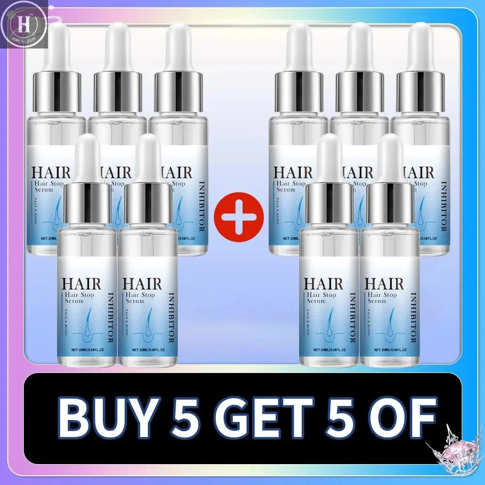 Permanent Hair Inhibition Woman Serum Restrain Armpit Leg Arms Stop Hair Growth Painless Moisturizing Depilatory Body Skin Care HALALZEN