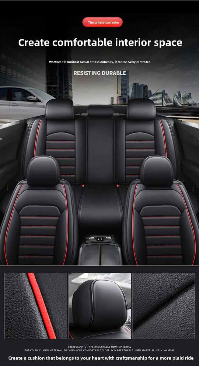 Universal Style 3D Car Seat Cover for NISSAN X-Trail Versa Sulphy Teana Sentra Maxima Murano Rogue Sport Interior Accessories