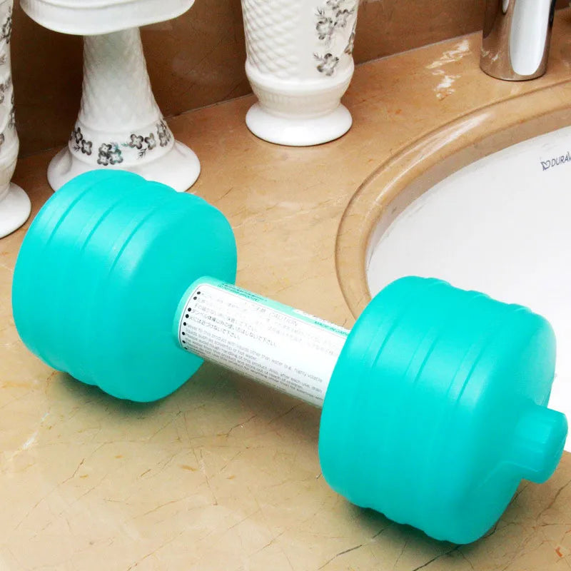 1kg Comprehensive Home Water Flooding Dumbbells For Fitness Aquatic Barbell Gym Weight Loss Exercise Women Accessories