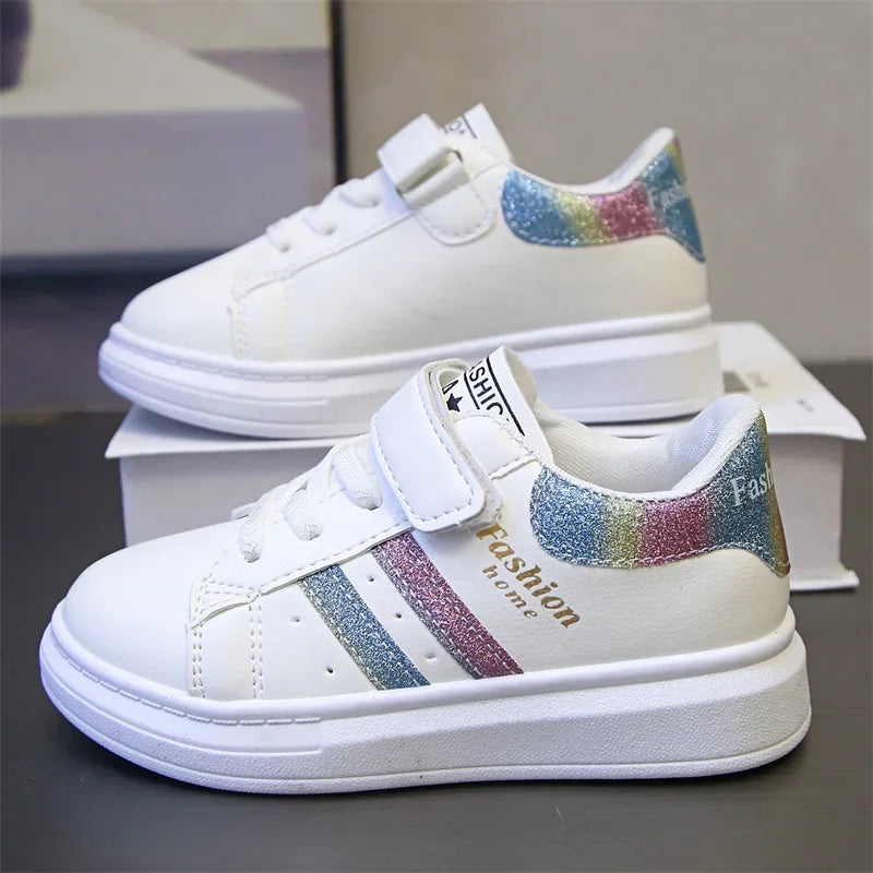 Baby Girls/Boys Fashion Colorful Breathable Sneakers Spring/Autumn Comfortable Casual Round Toe Kids Thick-soled Sneakers