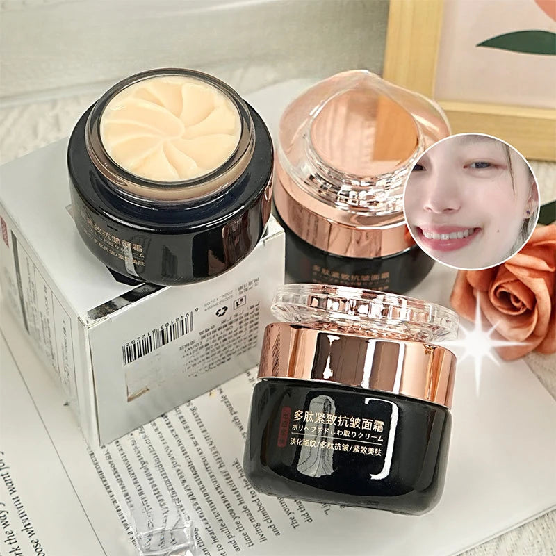 Polypeptide Anti-Wrinkle Firming Face Cream Deep Hydration Brighten Dull Skin  Minimize Fine Lines Moisturizing Day Night Cream HALALZEN