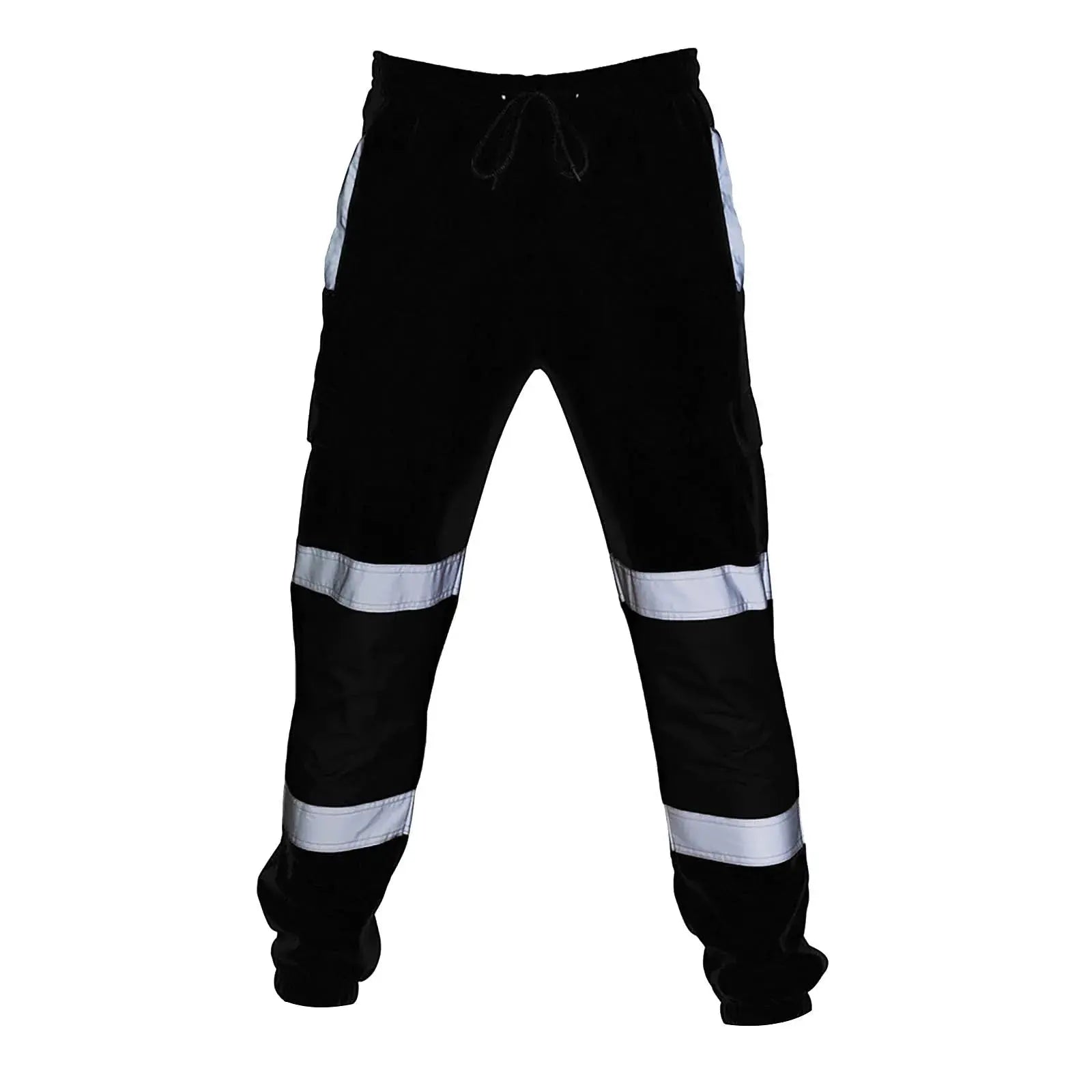 Reflective Stripes Strips Pants Men Work Trousers Hi Vis Pants High Visibility Work Wear Pants Road Construction Safety Trousers Halalzen UK