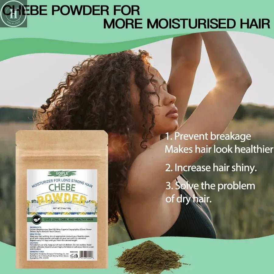Chebe Hair Care Set with 250g Treatment Butter 60ml Moisturizing Oil 100g Nourishing Powder Dry Damaged Hair DIY Tools Products HALALZEN
