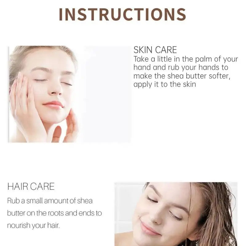 100g Dimollaure Unrefined Natural Shea Butter Organic Skin Care Moisturizing Body Massage Hair Care Essential Oil Carrier Oil HALALZEN