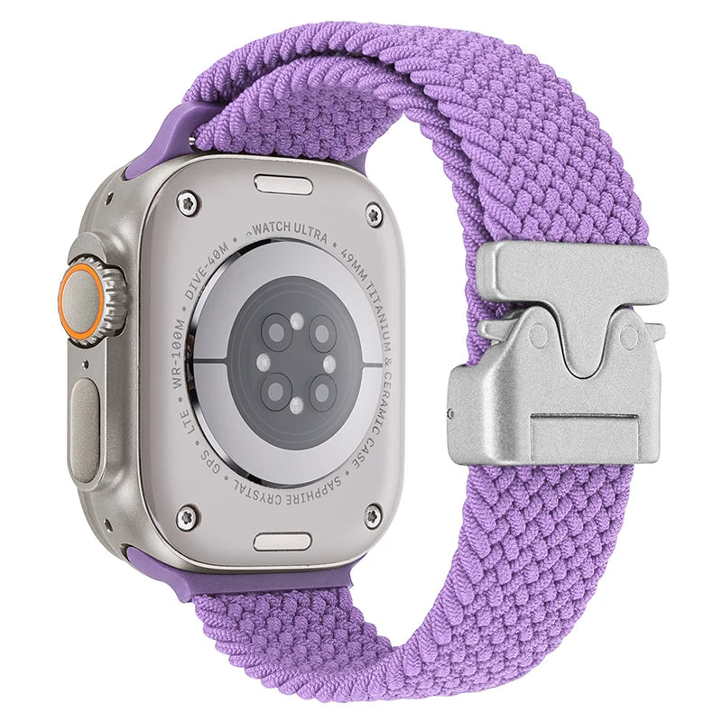 Parachute Braided Strap For Apple Watch Ultra 3/2 Band 49mm 46mm 45mm 42mm 44mm 41mm Nylon Bracelet iWatch 11 10 9 8 7 6 SE Belt