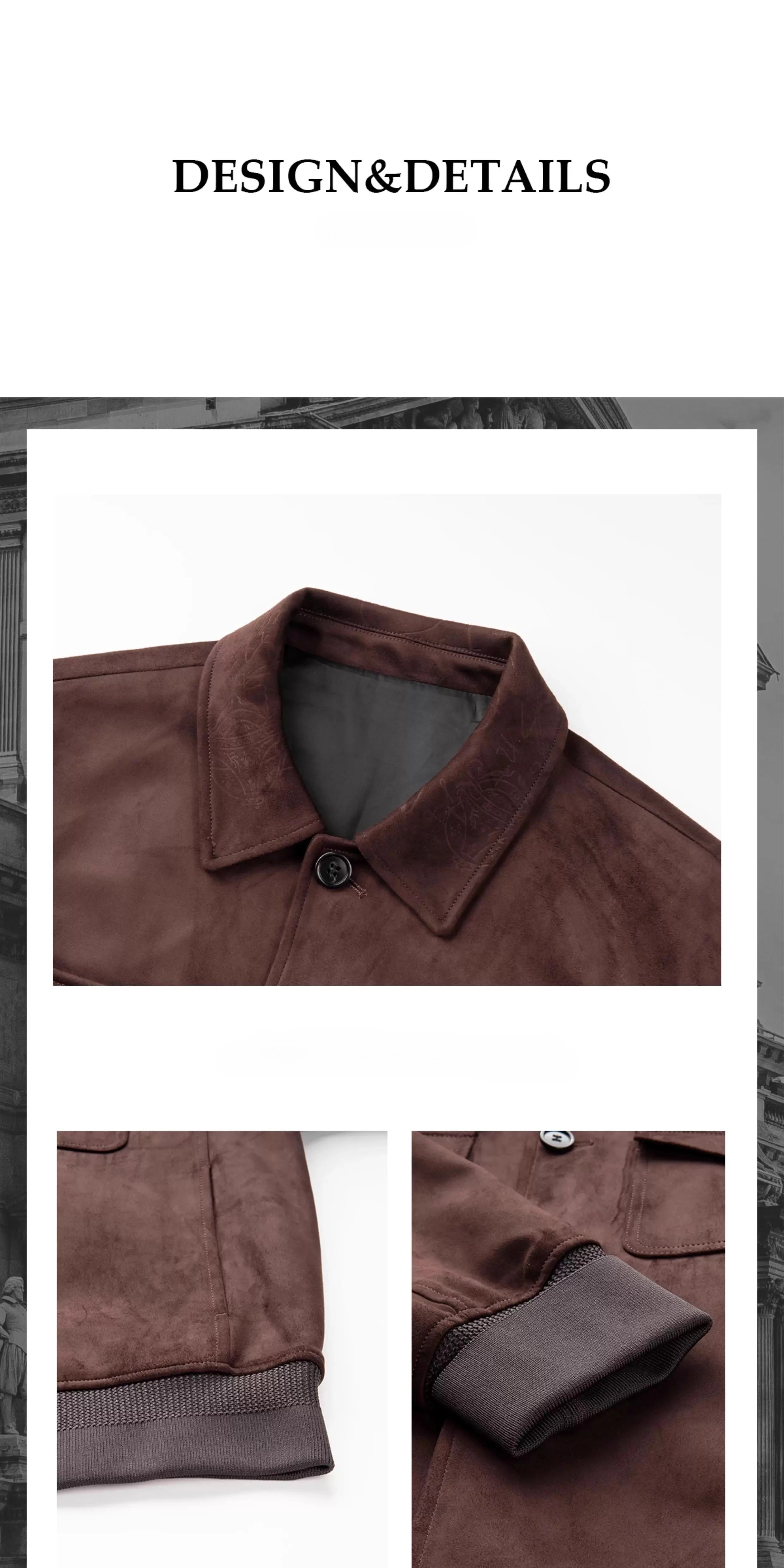 Autumn New Men's Top Jacket, Solid Color Simple Lapel Fashion Trend Pocket Decoration Casual Jacket