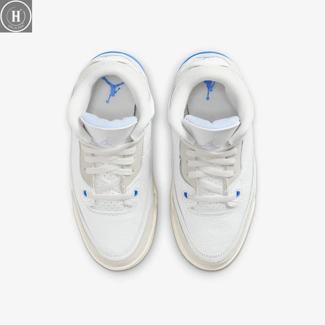 Nike genuine JORDAN Kids' Mid-top Cushioned Sports Wear-resistant Basketball Shoes DM0966-101 HALALZEN