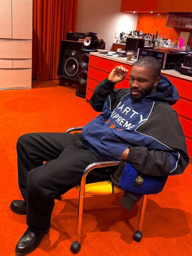 American fashion brand letter pattern embroidery oversized hoodie men's Y2K streetwear loose Harajuku casual sweatshirt