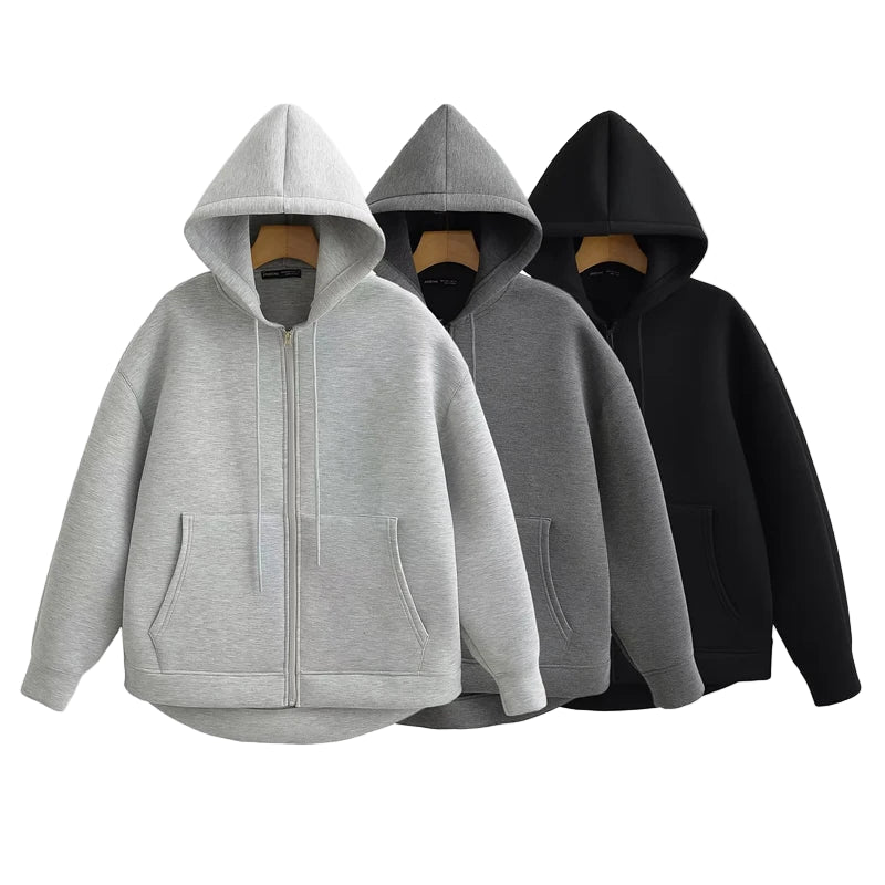Zip up Hoodies Women Autumn Hooded Sweatshirt Woman Long Sleeve Oversized Women's Sweatshirts Zip Hoodie Women Jackets