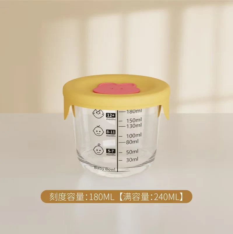 Mini Glass Bowl with Silicone Lid
