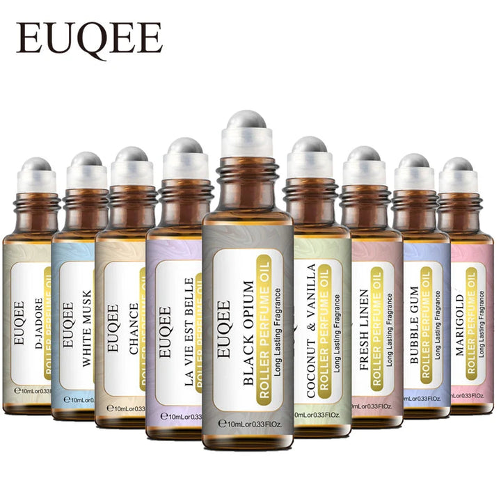 EUQEE 10ml Roller Smear Fragrance Oil For Women Fresh Line Coconut Vanilla Angel for Aromatherapy,Diy Soap,Candle making HALALZEN