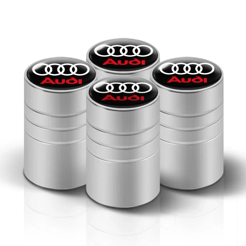 Car Tire Valve caps Emblem metal Cap Case For Audi sline S3 S4 TT Q2 Q3 Q5 Q7 Q8 A3 A4 A5 A6 A7 R8 B5 B6 accessories Car Styling