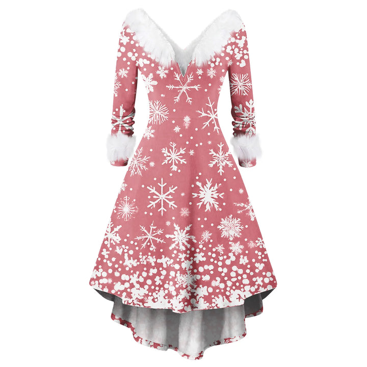 Christmas Party Printed Dresses For Women Vintage Christmas Midi Dress Casual Dresses Cocktail Dress Party Festive Dresses