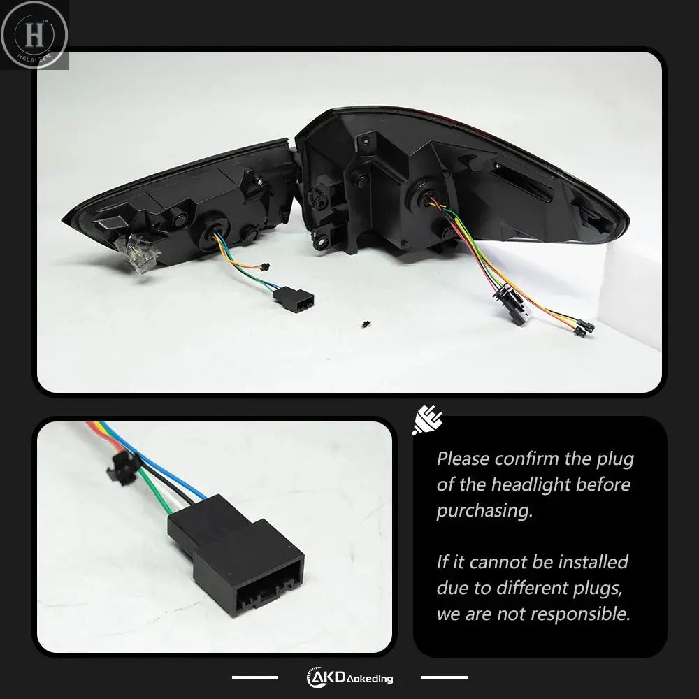 Car LED Tail Light Assemblies For BMW X1 F48 2014-2023 Auto Fog DRL Brake Turn Signal Lamp Plug and Play HALALZEN