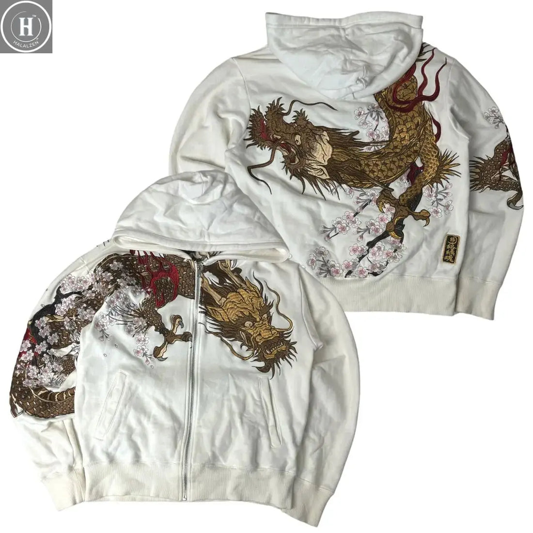 American Retro Y2K Embroider Butterfly Hoodie Women Floral Pullover Hoodie Sweatshirt Casual Fashion Tops Colorful Pattern Coats HALALZEN