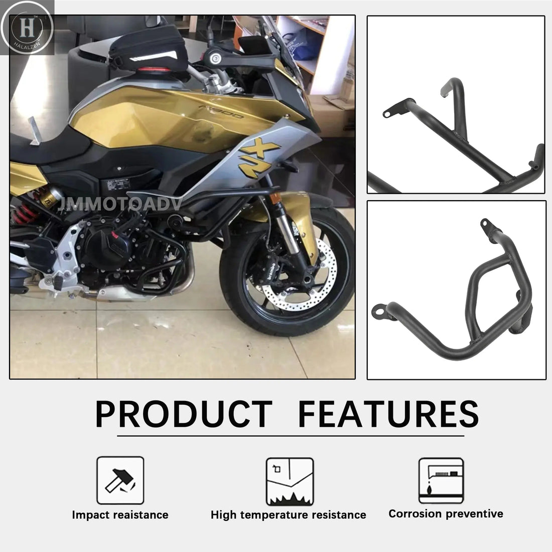 For BMW F 900R F 900XR F900 R/XR 2020 2021 New Motorcycle Highway Engine Guard Crash Bar Frame Bumper Fairing Protector Bar HALALZEN