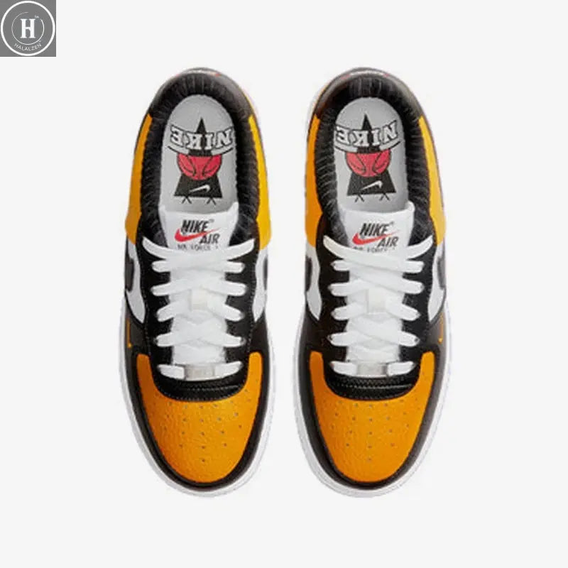 Nike genuine Air Force 1 children's low cut spliced wear-resistant board shoes DQ7779-700 HALALZEN