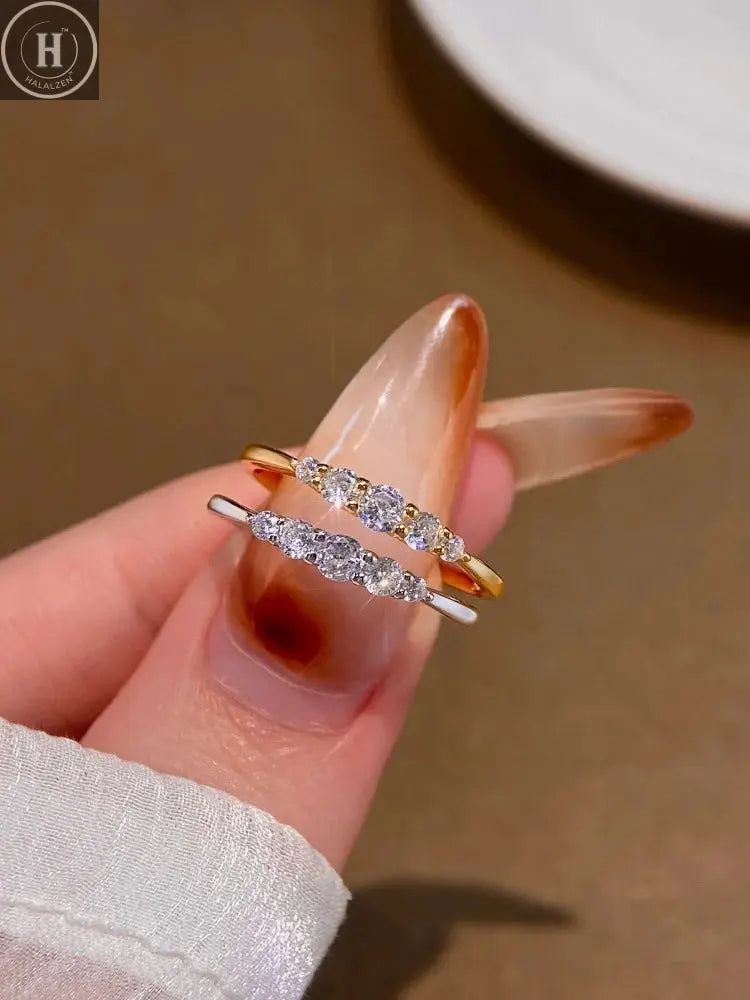 925 Sterling Silver Fashion Classic Gorgeous Shiny Zircon Ring For Women Engagement Wedding Luxury High Quality Fine Jewelry HALALZEN