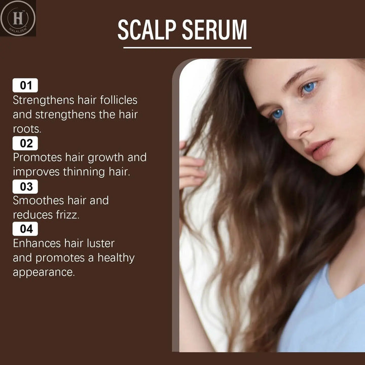 Scalp Care Essence Rosemary Castor Oil Nourishing Hair Growth Strengthening Dry Scalp Thinning Hair Moisturizing Healthy Hair HALALZEN