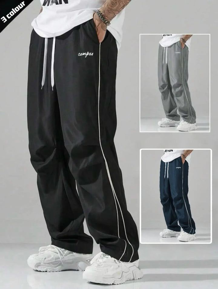 Men's Striped Three - Color Casual Pants with Pockets, Suitable for Sports, Fitness and Jogging Halalzen UK