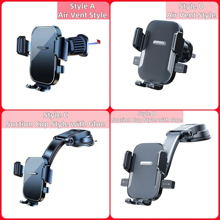 New Car Phone Holder Universal Car Foldable Rotatable GPS Phone Stand Air Vent Mounts Auto Interior Accessories Car Bracket