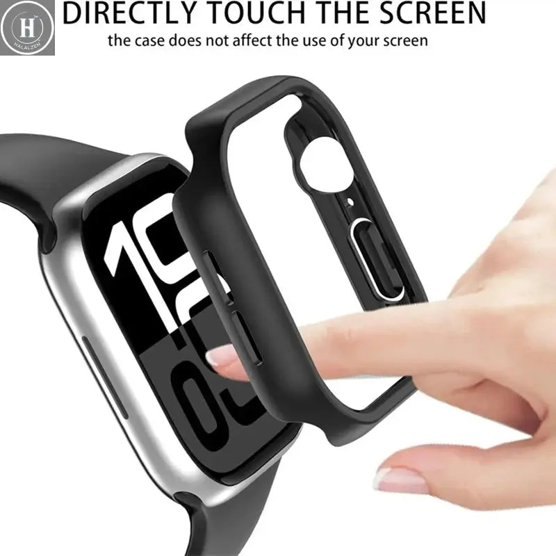 Case for Apple Watch 45mm 41mm 40mm 44mm 42mm 46mm Protective Cover Matte Hard PC Bumper Frame No Glass iWatch 10 SE 9 8 7 6 5 4 HALALZEN