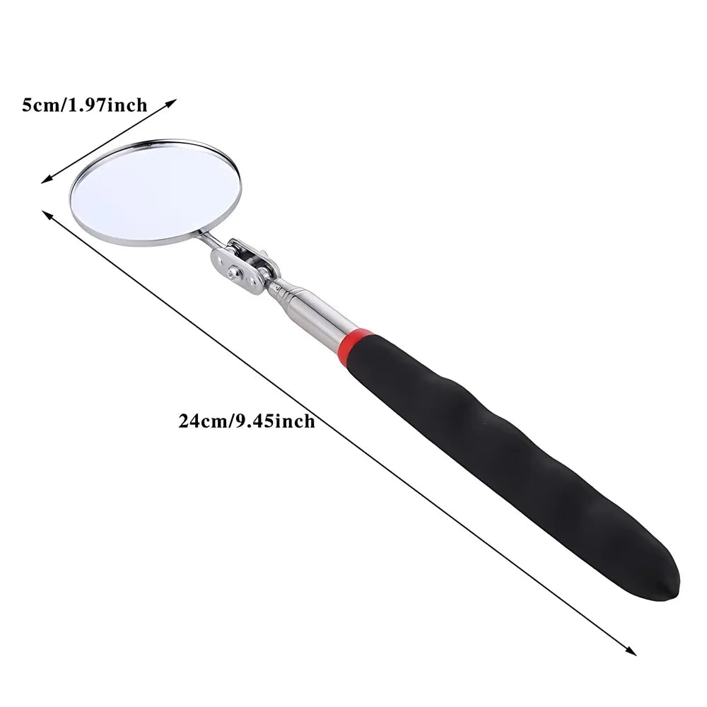 1-10PCS Inspection Mirror Car Telescopic Detection Lens Inspection Round Mirror Reflector Mirror 360 Repair Tool