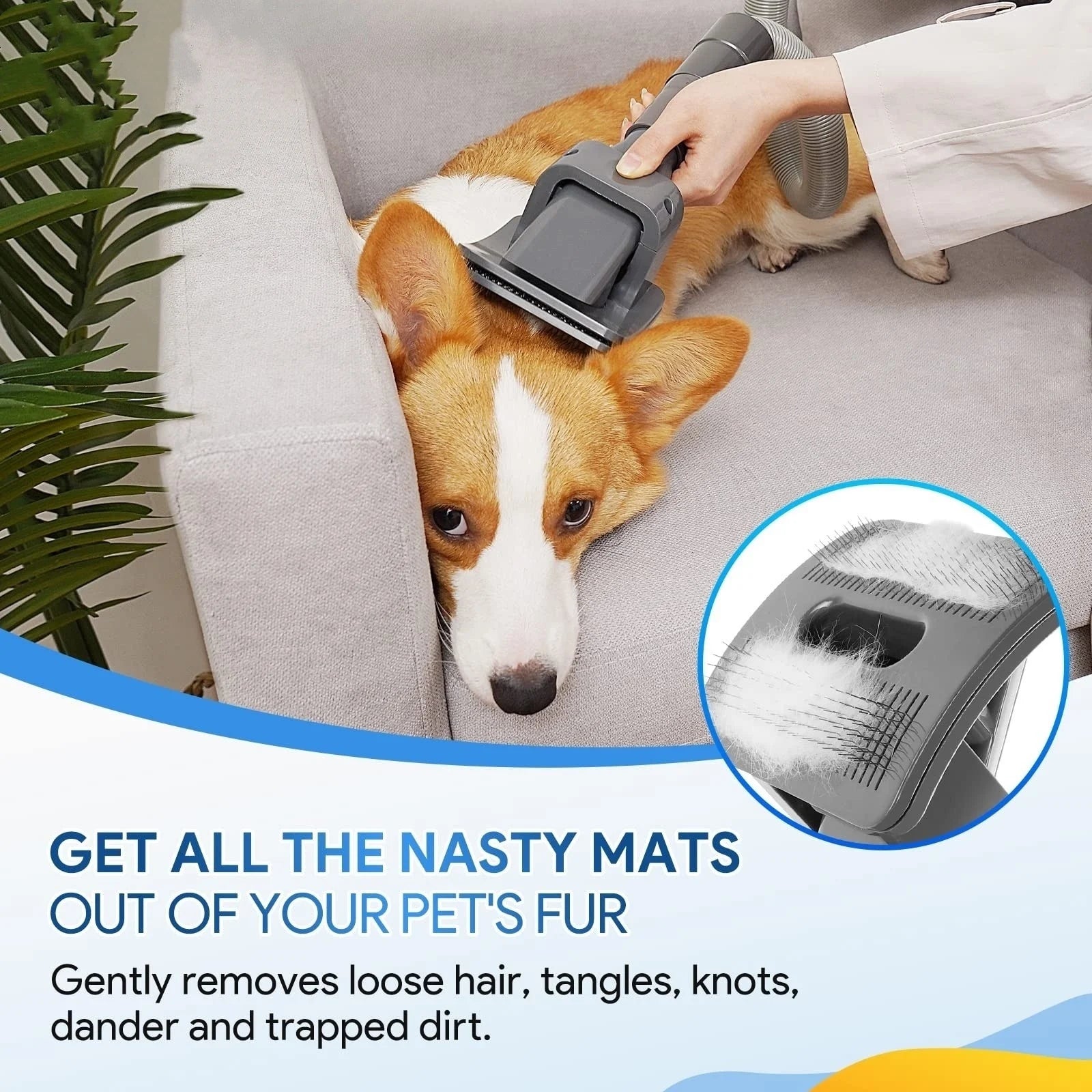 Pet Hair Suction Brush