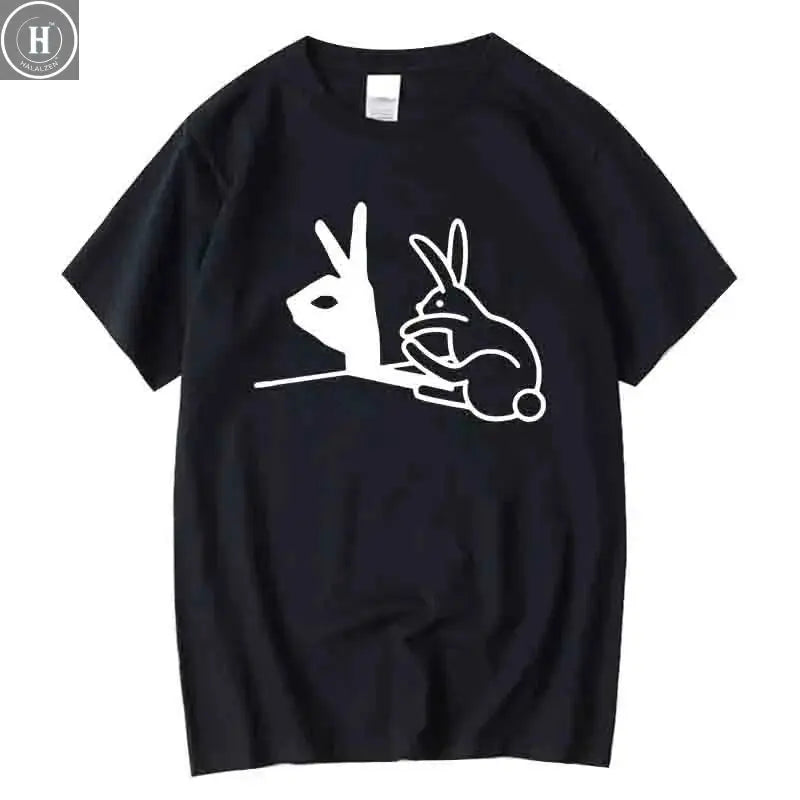 Men Fashion Casual Top Quality 100% Cotton Cool Funny Design Print Tshirt Loose Summer Men T Shirt O-neck Male Tees T-shirt Tops HALALZEN