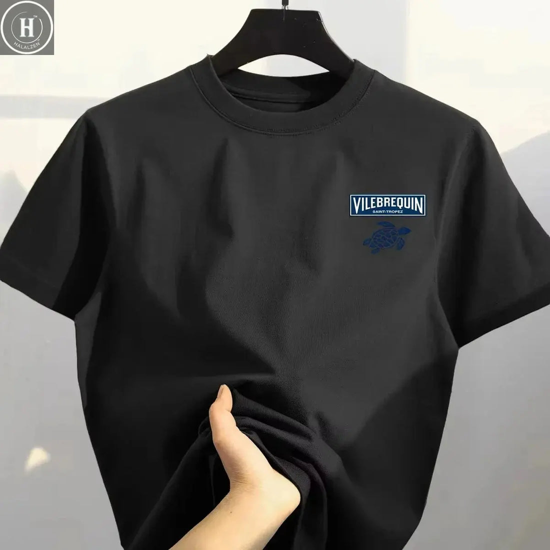 2025 Summer Trend Turtle High Quality 100% Cotton Breathable Comfortable T-shirt Outdoor Men's Tops Casual Fashion Streetwear HALALZEN