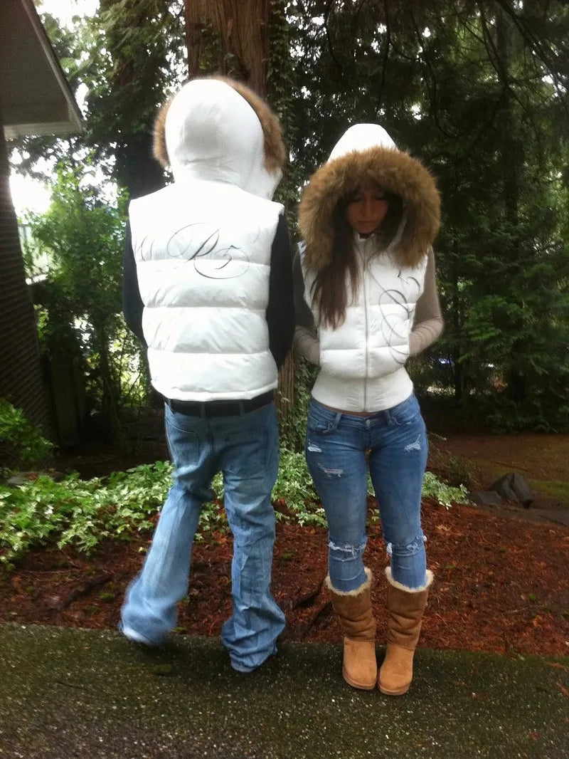 American fashion brand letter pattern printed oversized hoodie women's Y2K street hip-hop loose Harajuku zipper sweatshirt