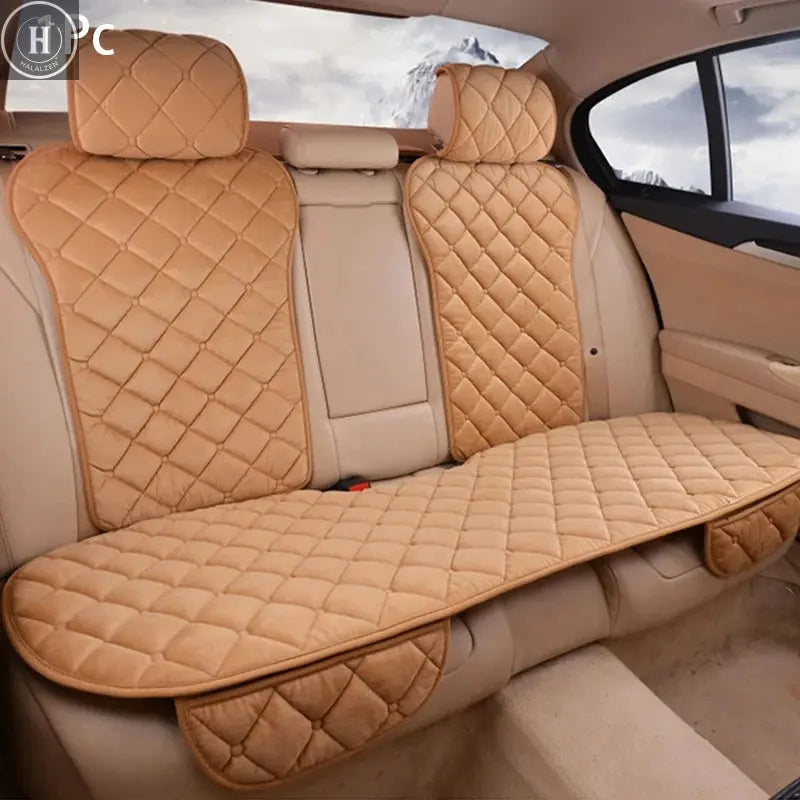 SEAMETAL Winter Car Seat Cover Soft Warm Car Seat Cushion Universal Plush Interior Protector Mat Auto Seats Cover Accessories HALALZEN