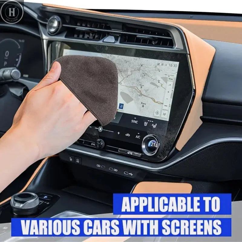 Ultra-Fine Microfiber Car Touchscreen Cleaning Cloth, Microfiber Touchscreen Cleaning Cloth for Dashboard and Display Screen HALALZEN