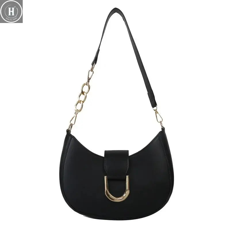 Trendy Pu Leather Shoulder Bag for Women Stylish Underarm Purse with Zipper Closure, Elegant Design Perfect for Everyday Use HALALZEN
