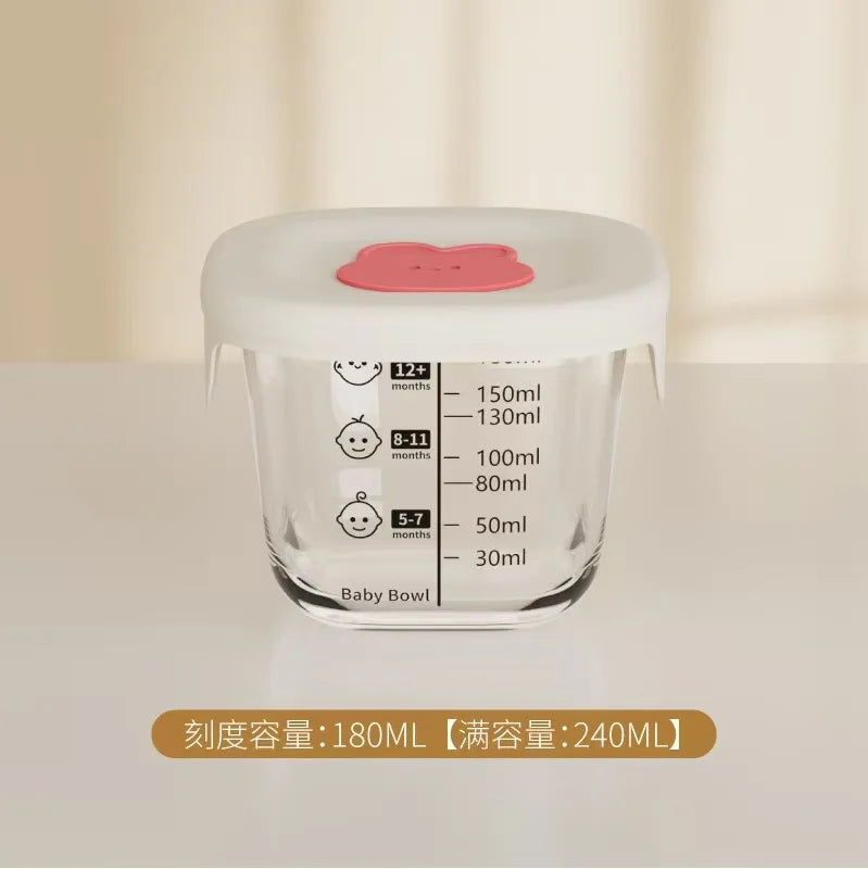 Mini Glass Bowl with Silicone Lid