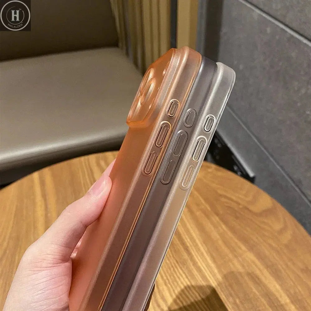 Newest Ultra Thin Frosted Phone Case for iPhone 17 Pro Max 12 13 14 15 16 Pro Max 17Air Plus 0.3mm Slim Matte PP Cover Halalzen UK