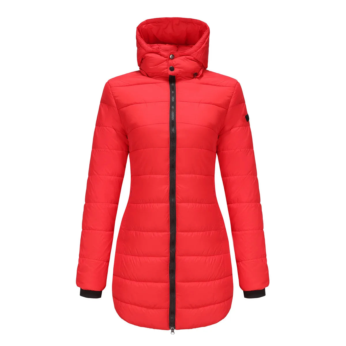 2024 New Waterproof Overcoat Women's Removable Cap Long-sleeved Parkas Winter Warm Jacket Female Red Yellow Gray Dark Blue Coats