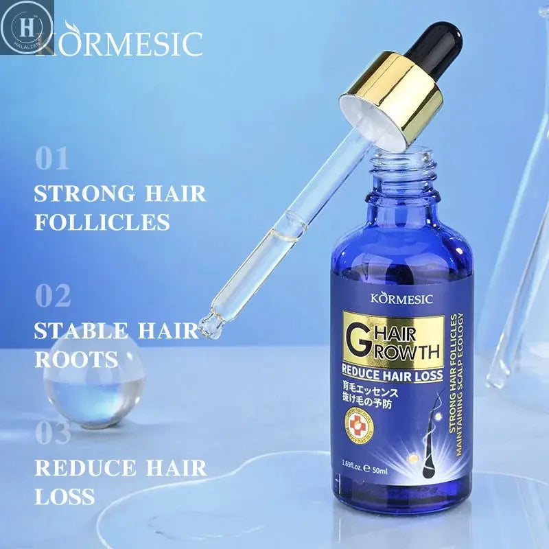 Hair Growth Serum Anti Loss Regrowth Hair Growth Oil Prevent Baldness Repair Damage Scalp Massage Moisturizing Nourish Hair Care HALALZEN
