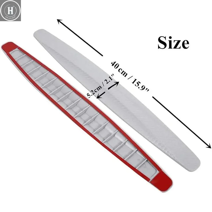 2Pcs Universal Anti-Collision Protector Rubber Car Door Products Auto Front And Rear Corner Bumper Cover Guard Lip Strip Sticker HALALZEN