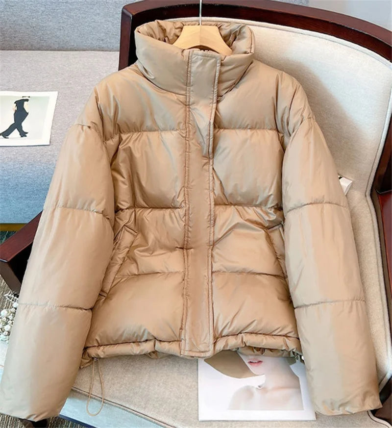 2024 New Winter Jacket Women Parkas Female Thicken Warm Jacket Cotton Padded Parka Loose Snow Coat Waterproof Outwear