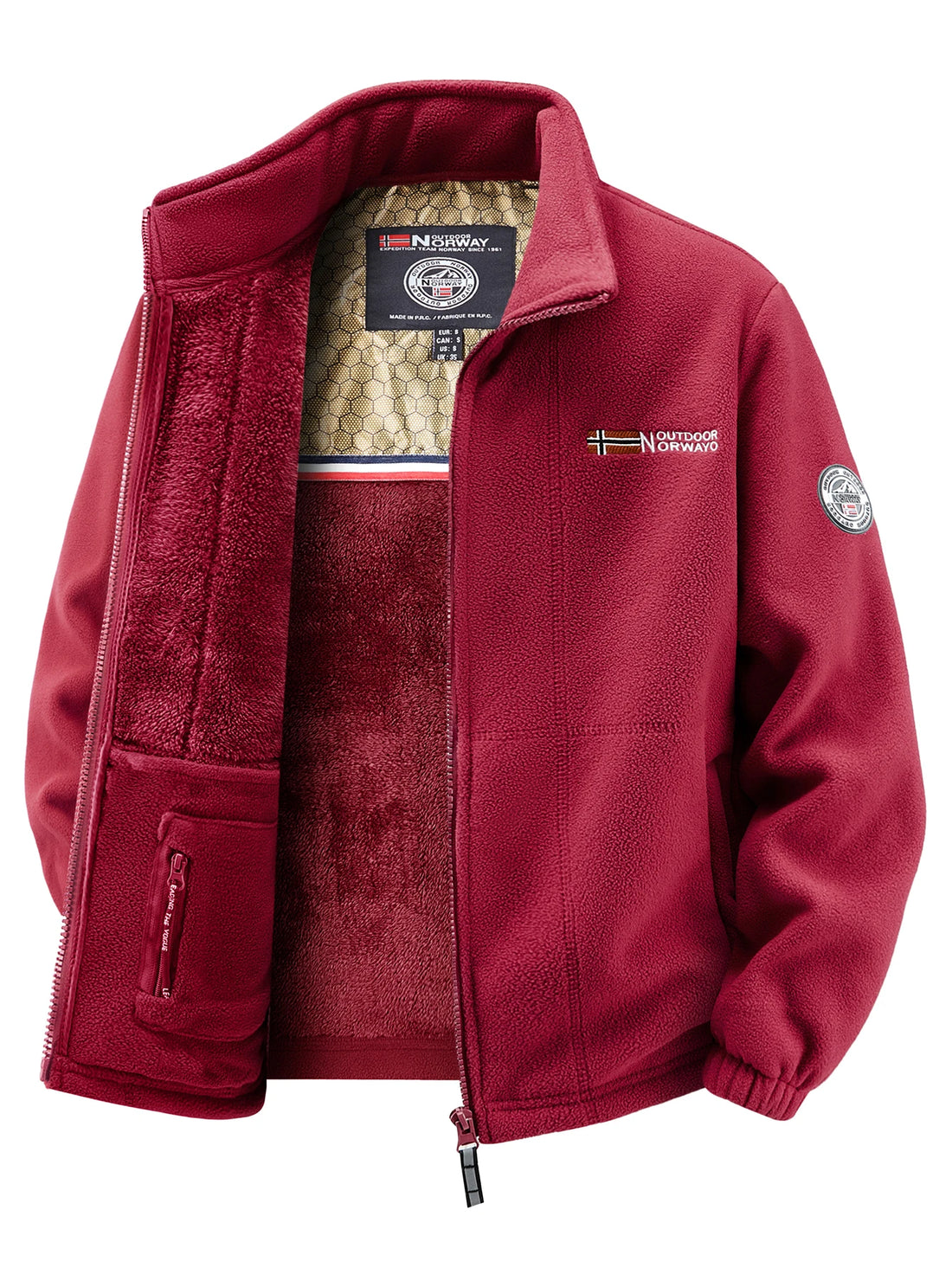 Men's Fleece Jacket, Soft and Skin-Friendly, Heat-Retaining and Wind-Resistant, Suitable for Daily Commuting, Home Leisure, Outdoor Walking, Casual Gatherings with Friends, Layering in Autumn and Winter, and Short Trips