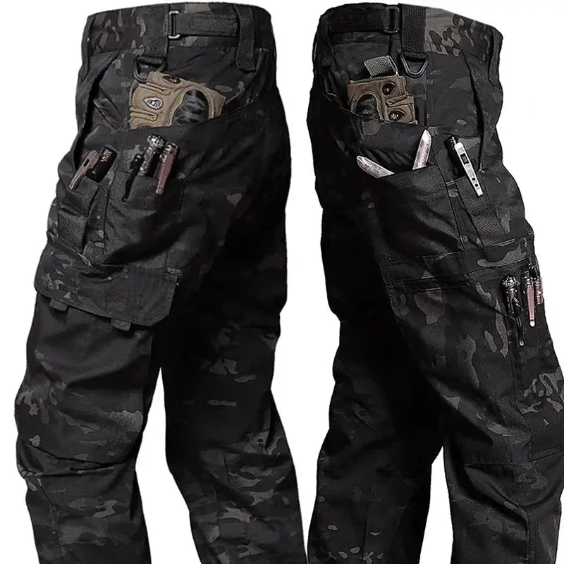 New Tactical Work Pants Men Outdoor Cargo Trousers Multi-pocket Waterproof Pant Autumn Spring Outdoor Workwear Hiking Trousers Halalzen UK